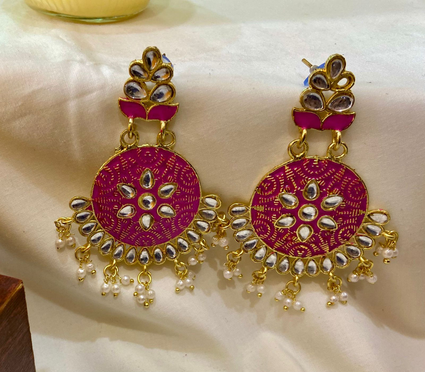 Pink Antique Earring
