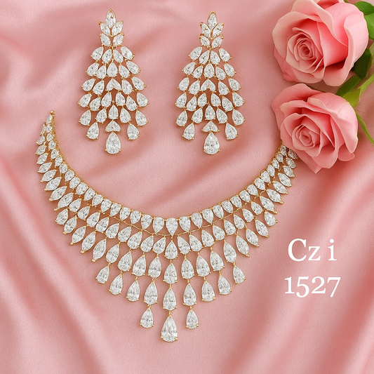 American Diamonds sparkling necklace set