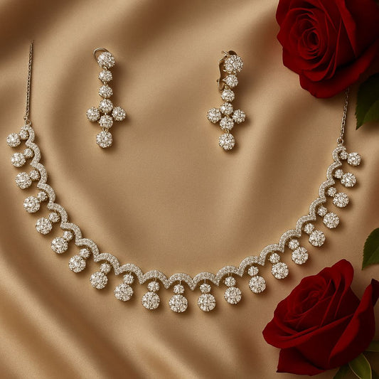 american diamonds necklace set