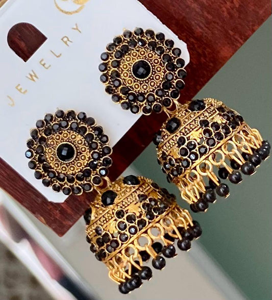Black Antique Jhumka