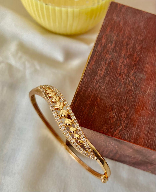 American diamonds studded bracelet.