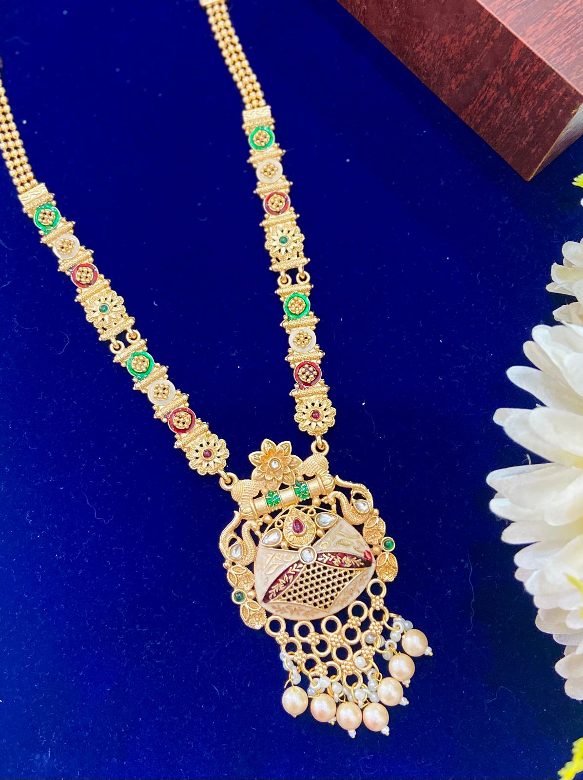 2 layered temple jewellary set