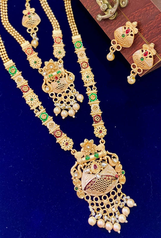 2 layered temple jewellary set